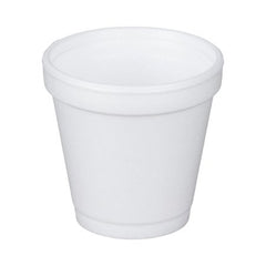 RJ Schinner Co Drinking Cup Dart® 4 oz. White Styrofoam Disposable