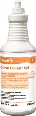 Lagasse Carpet Stain Remover Diversey™ Citrus Express™ Gel 32 oz. Bottle Citrus Scent Manual Squeeze - M-919434-2753 - Case of 6