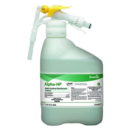 Lagasse Diversey™ Alpha-HP® Surface Disinfectant Cleaner Peroxide Based Liquid Concentrate 5 Liter Bottle Citrus Scent NonSterile - M-919437-2134 - Each