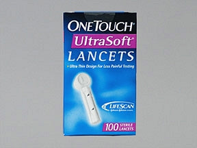 LifeScan Lancet OneTouch® Ultra Soft Lancet Needle Multiple Depth Settings 28 Gauge