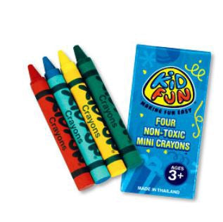 Medibadge Kid Fun® 4 per Unit Non-Toxic Crayons 2.5 Inch