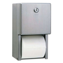 Lagasse Toilet Tissue Dispenser Bobrick Satin Finish Stainless Steel Manual Pull Double Roll Surface Mount - M-919962-3454 - Each