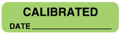 United Ad Label Pre-Printed Label Communication Fill In Light Green Paper CALIBRATED DATE_____ Quality Control Label 5/16 X 1-1/4 Inch - M-920058-4467 - Each
