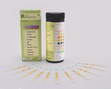 BTNX Regent Strips Rapid Response™ Bilirubin, Blood, Glucose, Ketones, Leukocytes, Nitrite, pH, Protein, Specific Gravity, Urobilinogen 100 per Bottle