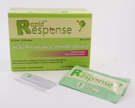BTNX Rapid Test Kit Rapid Response™ Fertility Test hCG Pregnancy Test Urine Sample 25 Tests