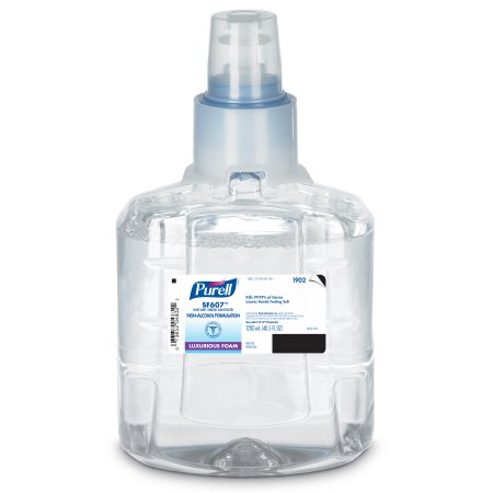 GOJO Alcohol-Free Hand Sanitizer Purell® SF607™ 1,200 mL BZK (Benzalkonium Chloride) Foaming Dispenser Refill Bottle