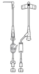 All-Med Huber Infusion Set Alimed® 22 Gauge 1-1/2 Inch 9 Inch Tubing Y-Injection Site - M-920988-3394 - Box of 12