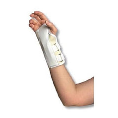 Scott Specialties Cock-Up Wrist Brace Canvas / Flannel / Metal Right Hand White X-Large