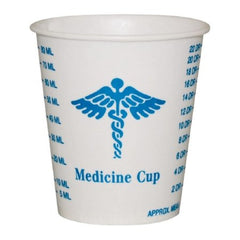Solo Cup Graduated Medicine Cup Solo® 3 oz. Medical Print Wax Coated Paper Disposable
