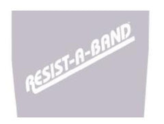 Donovan Industries Exercise Resistance Band Resist-A-Band® Silver 5-1/2 Inch X 25 Yard 2X-Heavy Resistance
