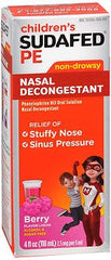 J & J Sales Children's Nasal Decongestant Children's Sudafed PE® 2.5 mg / 5 mL Strength Liquid 4 oz.