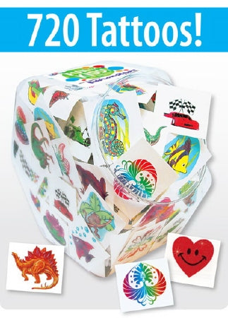 Medibadge Kids Love Stickers® 720 Per Unit Assorted Images Temporary Tattoo 1.5 X 1.75 Inch