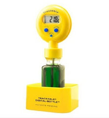 Cole-Parmer Inst. Refrigerator / Freezer Thermometer Traceable® Fahrenheit / Celsius -22° to +122°F Bottle Probe Free-standing Battery Operated