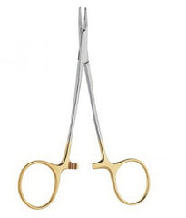 V. Mueller Needle Holder Vital™ 8 Inch Length 3,600 Teeth Per Square Inch Teeth, Straight, Ryder Narrow Jaw, Serrated Insert Finger Ring Handle - M-923702-2104 - Each