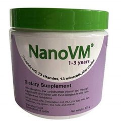 Solace Nutrition Pediatric Oral Supplement NanoVM® 1 - 3 Years Unflavored 275 Gram Jar Powder