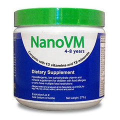 Solace Nutrition Pediatric Oral Supplement NanoVM® 4 - 8 Years Unflavored 275 Gram Jar Powder