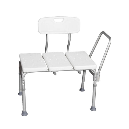 Apex-Carex Healthcare Classics Bath Transfer Bench Removable Arm Rail 17-1/2 to 23-1/2 Inch Seat Height 300 lbs. Weight Capacity
