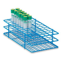 Market Lab Inc Test Tube Rack 72 Place 10 mL Tube Size Blue 2-1/2 X 5 X 9-1/2 Inch