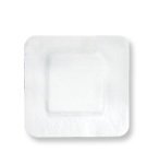 Derma Sciences Adhesive Dressing Dudress 6 X 6 Inch Gauze / Polyurethane Film Square White Sterile