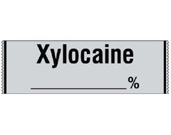 Shamrock Scientific Drug Label Shamrock Anesthesia Label XYLOCAINE / _____ % Gray 1/2 X 1 Inch - M-924913-2363 - Each