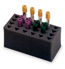 Market Lab Inc Test Tube Rack 24 Place Black 2-1/2 X 4 X 6-3/4 Inch
