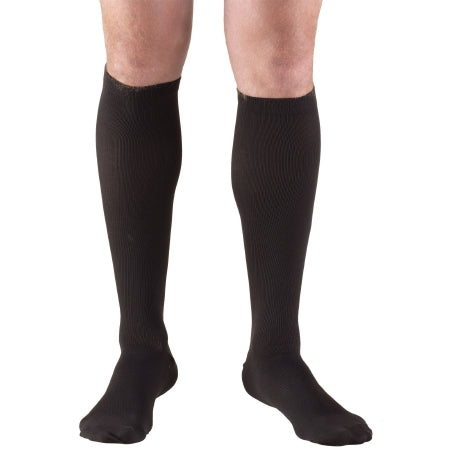 TruForm Compression Socks Truform® Knee High X-Large Black Closed Toe