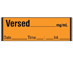 Shamrock Scientific Pre-Printed / Write On Label Shamrock Anesthesia Label Orange - M-925286-2858 - Each