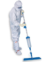 Contec Inc Cleanroom Wet Mop with Solution Reservoir Contec® EasySat™ Blue / Silver Aluminum / Plastic / Polyester NonSterile - M-925529-3955 - Each