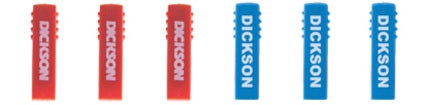 Dickinson Company Authentic Pens 3 Red, 3 Blue