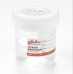 Globe Scientific Prefilled Formalin Container Tite-Rite™ 41 X 48 mm Polypropylene 45 mL in 90 mL (3 oz.) Screw Cap Warning Label / Patient Information NonSterile