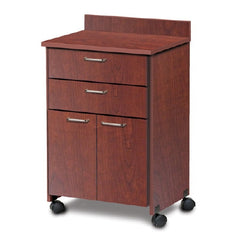 Clinton Industries Treatment Cabinet Mobile Laminate 2 Drawers 1 Shelf