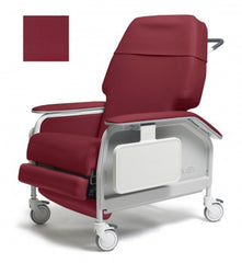 Graham-Field Extra-Wide Clinical Care Recliner Lumex® Berry Four Tente® Swivel Caster, Three Locking Caster