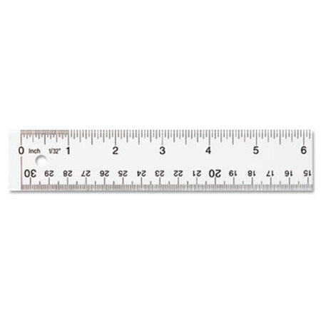 Westcott® See Through Acrylic Ruler, 12", Clear