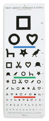 Western Ophthalmics Eye Chart 20 Foot Measurement Acuity Test
