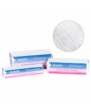 SPS Medical Supply Cotton Filled Gauze Sponge Crosstex® Premium Exodontia Cotton Filled Gauze 4-Ply 2 X 2 Inch Square Sterile