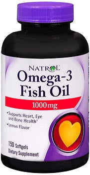 Natrol Inc Omega 3 Supplement Natrol® Oemga 3 Fish Oil 1000 mg Strength Softgel 150 per Bottle