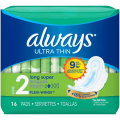 The Palm Tree Group Feminine Pad Always® Ultra Thin Super Absorbency