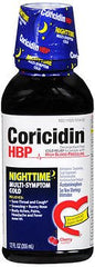 MSD Consumer Care Cold and Cough Relief Coricidin® HBP Nighttime 325 mg - 15 mg - 6.25 mg / 15 mL Strength Liquid 12 oz.