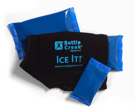 Patterson Medical Supply Cold Pack with Wrap Ice It!® ColdCOMFORT™ Ankle / Elbow / Foot 10-1/2 X 13 Inch Vinyl / Gel Reusable