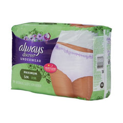 The Palm Tree Group Female Adult Absorbent Underwear Always® Discreet Pull On with Tear Away Seams Small / Medium Disposable Heavy Absorbency - M-928394-3774 - Case of 57