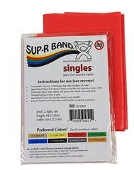 Fabrication Enterprises Exercise Resistance Band Sup-R Band® Red 5 Inch X 5 Foot Light Resistance