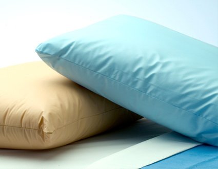 The Pillow Factory Division Bed Pillow CareGuard® Soft 21 X 27 Inch Tan Reusable