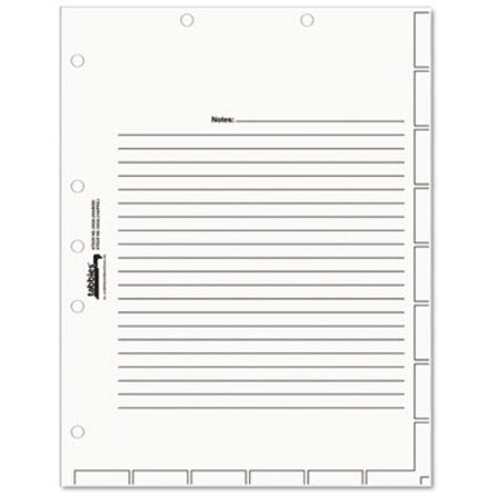 Tabbies® Medical Chart Index Divider Sheets, 11 x 8.5, White, 400/Box