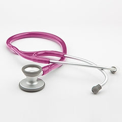 American Diagnostic Corp Cardiology Stethoscope Adscope® Raspberry 1-Tube 19 Inch Tube Double-Sided Chestpiece