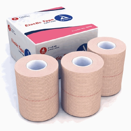 Dynarex Elastic Tape Dynarex® Porous Elastic 3 Inch X 5 Yard Tan NonSterile