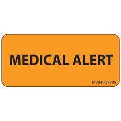 Precision Dynamics Pre-Printed Label Anesthesia Label Orange - M-929514-1229 - Each