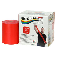 Fabrication Enterprises Exercise Resistance Band Sup-R Band® Red 5 Inch X 50 Yard Light Resistance