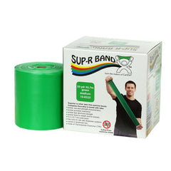 Fabrication Enterprises Exercise Resistance Band Sup-R Band® Green 5 Inch X 50 Yard Medium Resistance