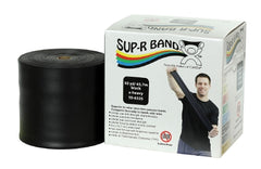 Fabrication Enterprises Exercise Resistance Band Sup-R Band® Black 5 Inch X 50 Yard X-Heavy Resistance