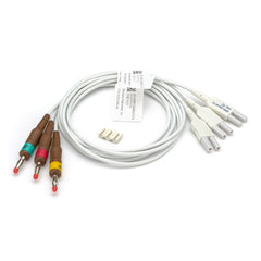 Welch Allyn Leadwire Set Gray, 3-Leads, Banana Ends For V1-V3 EKG Machine AHA